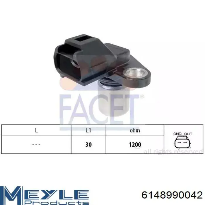 Датчик обертів колінвалу Meyle 6148990042 ціна, від 19.00 USD