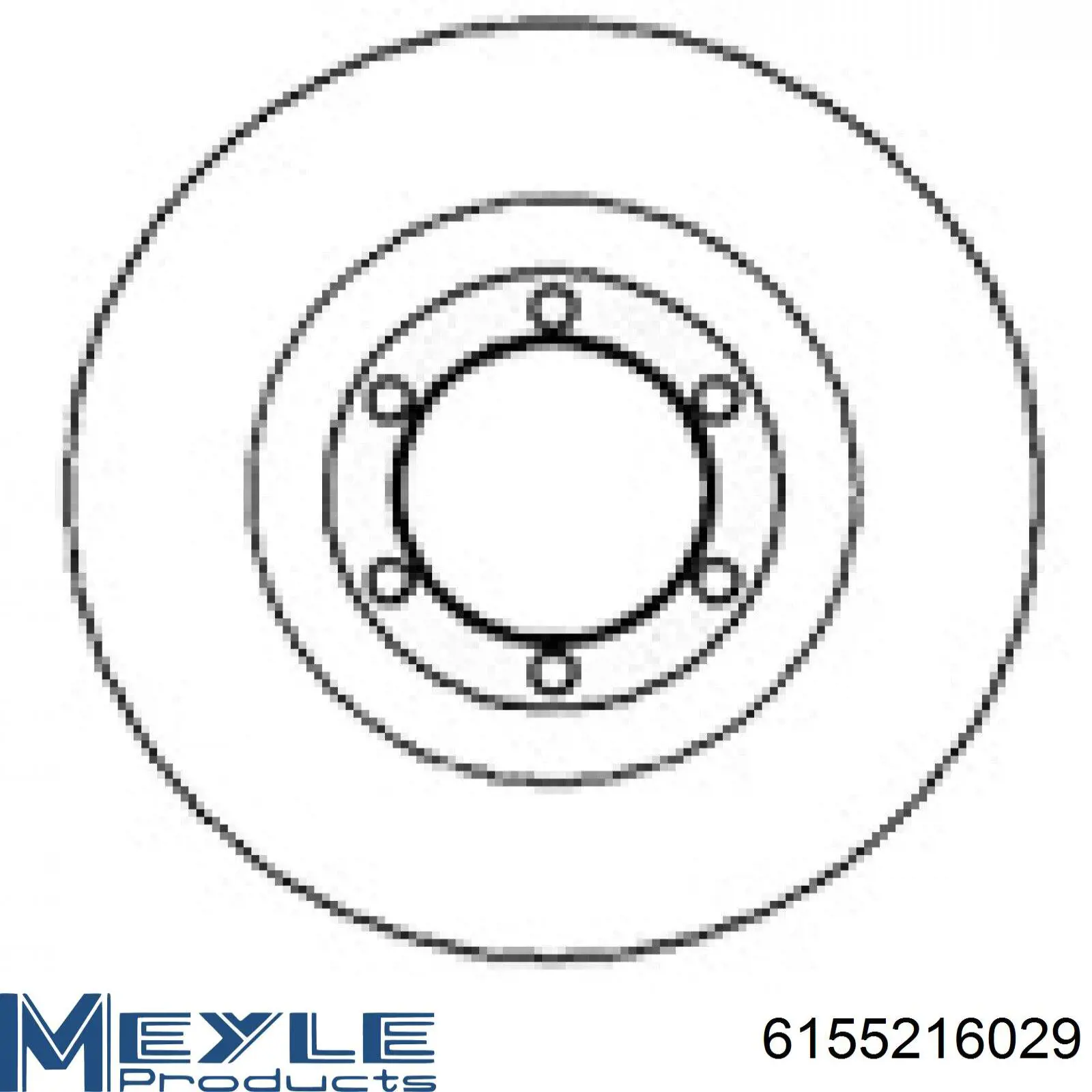 6155216029 Meyle Гальмо дискове переднє