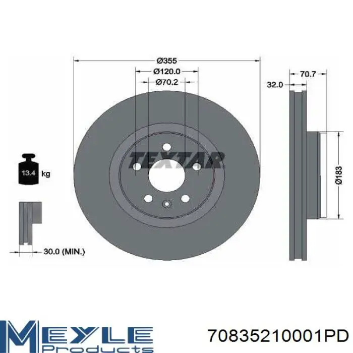 Диск переднього гальма Zimmermann 550560152 ціна, від 107.10 USD