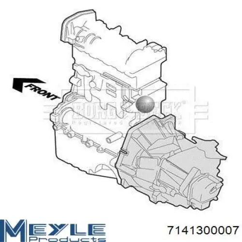 Подушка трансмісії (опора коробки передач) Fast FT52622 ціна, від 42.67 USD