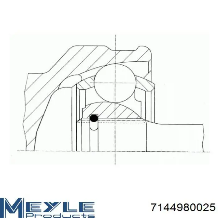 Купити 7144980025 Meyle Шарнір приводу зовнішній