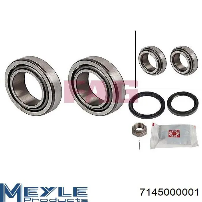 Комплект підшипник маточини передньої InA-For INF300040 ціна, від 13.26 USD