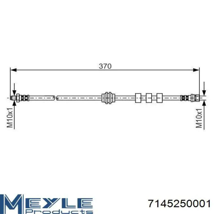 Гальмівні шланги передні 1S4Z2078AA Ford