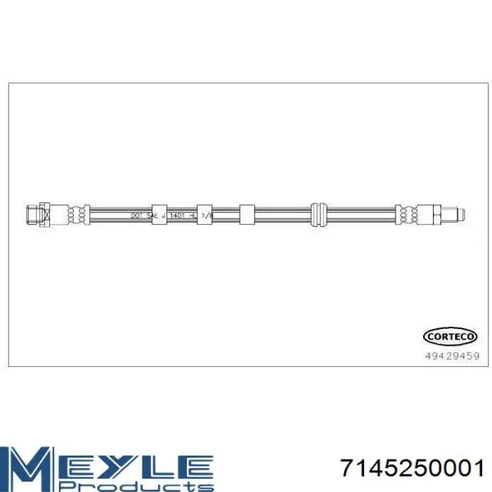 Купити 1S4Z2078AA Ford Гальмівні шланги передні