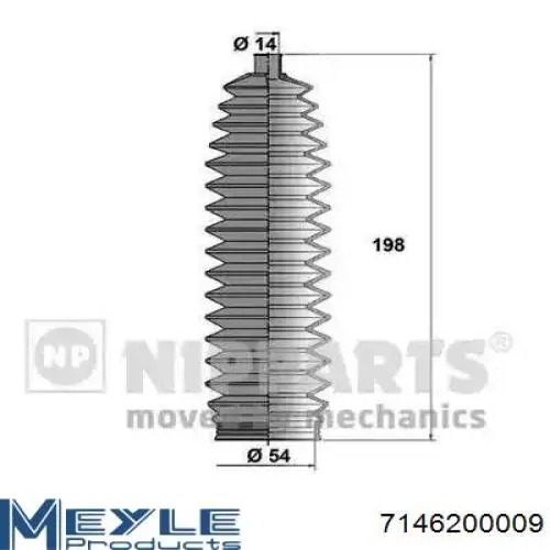 Пильник рульової тяги GSP 540287 ціна, від 6.16 USD