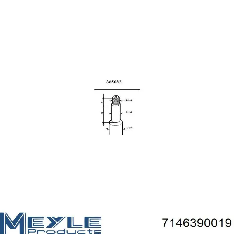 7146390019 Meyle Пружина амортизатора передняя
