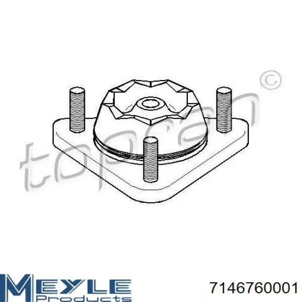 RC02062 Raiso Кріплення переднього амортизатора