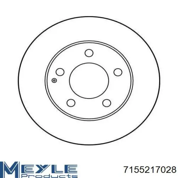 Диск гальмівний передній Samko M5721P