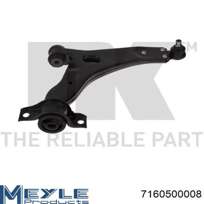 Важіль передній лівий Meyle 7160500008 ціна, від 48.78 USD