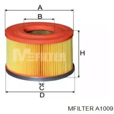 Фільтр повітряний A1009 Mfilter