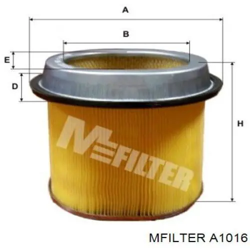 Фільтр повітряний A1016 Mfilter