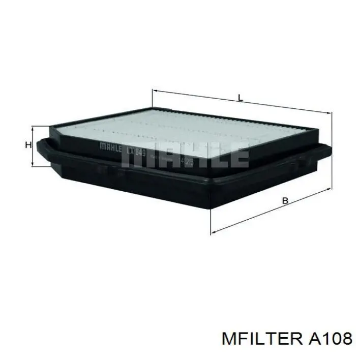 Елемент повітряного фільтра Mfilter A108 ціна, від 6.23 USD