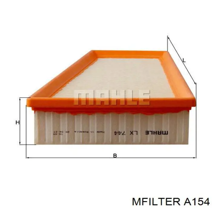 Елемент повітряного фільтра Mfilter A154 ціна, від 33.26 USD