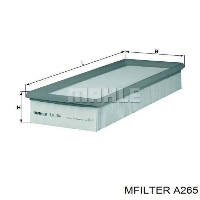 Фільтр повітряний A265 Mfilter