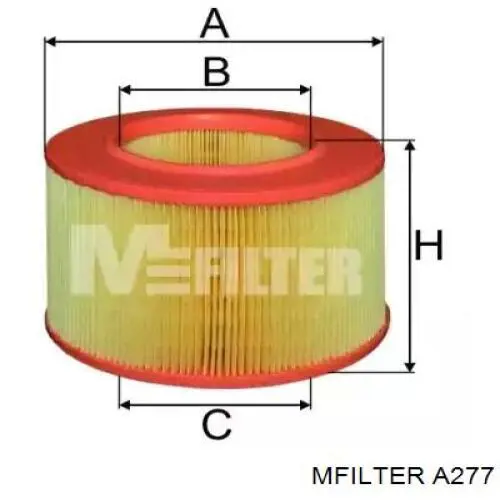 Купити A277 Mfilter Автомобільний фільтр повітря