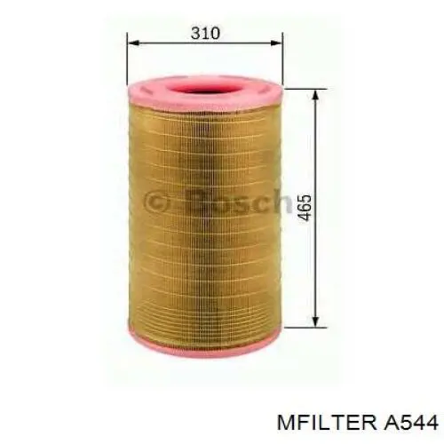 A544 Mfilter Повітряний фільтр двигуна