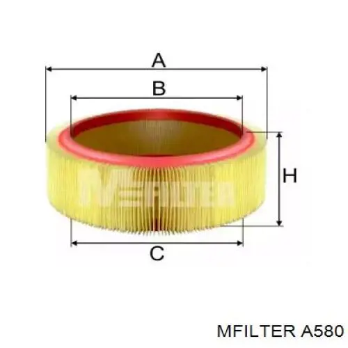 Купити A580 Mfilter Автомобільний фільтр повітря