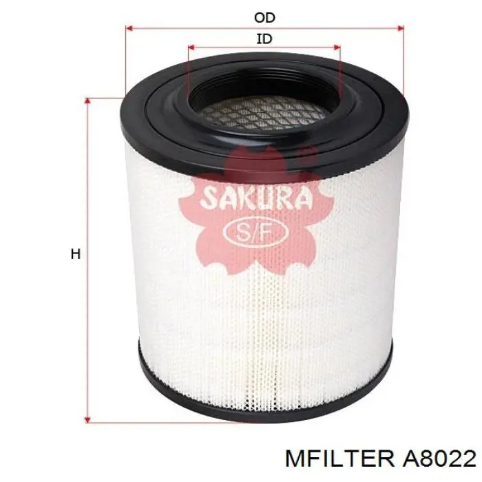 Купити A8022 Mfilter Автомобільний фільтр повітря