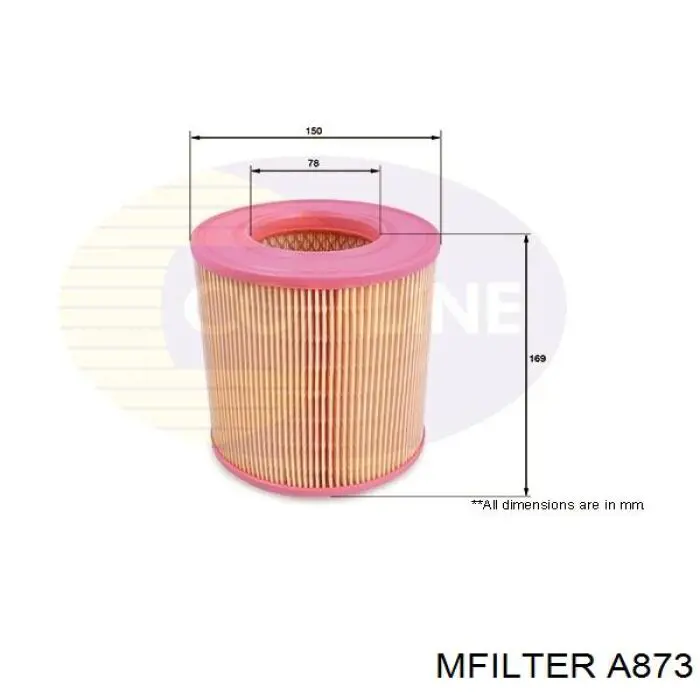 Купити A873 Mfilter Автомобільний фільтр повітря
