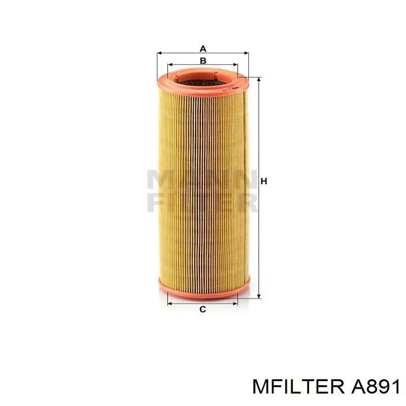 Елемент повітряного фільтра Mfilter A891 ціна, від 6.78 USD
