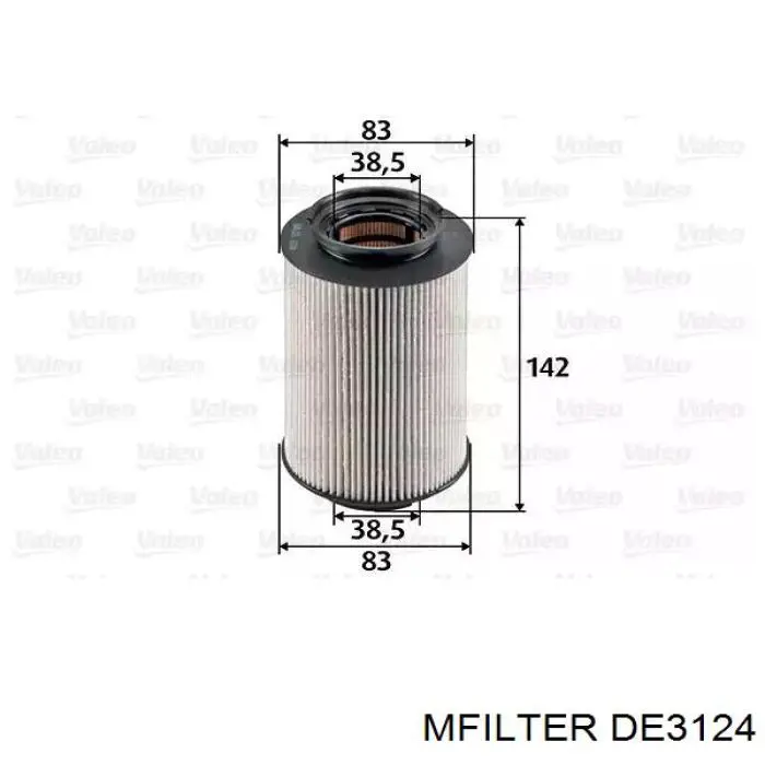 Фільтр паливний Mfilter DE3124