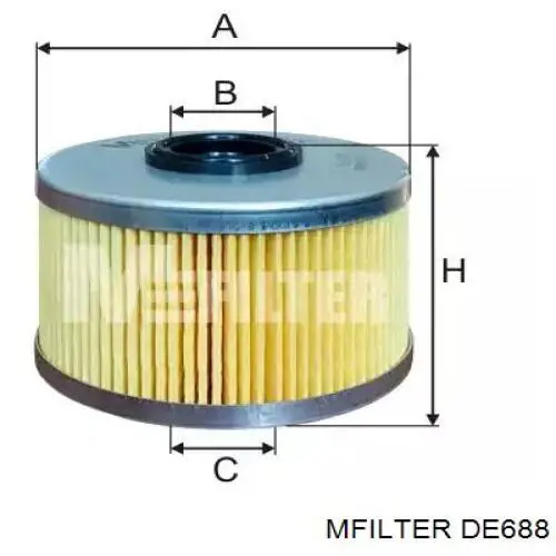 Купити DE688 Mfilter Фільтр-відстійник палива грубої очистки
