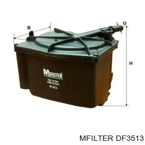 DF3513 Mfilter фільтр паливний