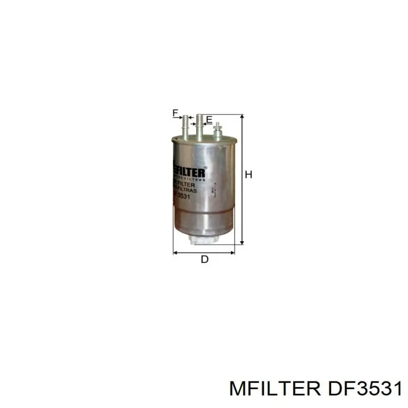 Купити DF3531 Mfilter Фільтр-відстійник палива грубої очистки