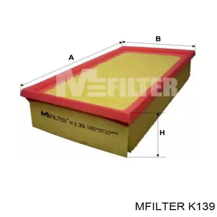Елемент повітряного фільтра Mfilter K139 ціна, від 4.01 USD