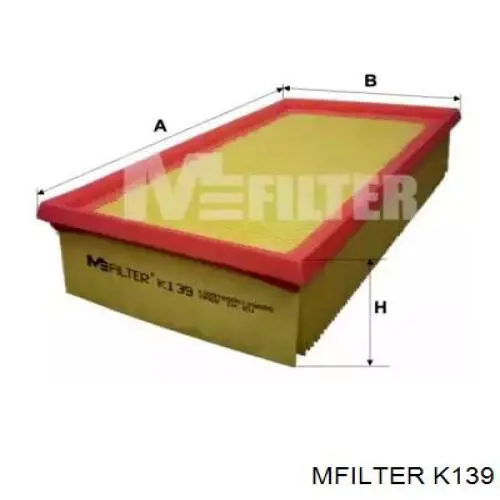 Купити K139 Mfilter Автомобільний фільтр повітря