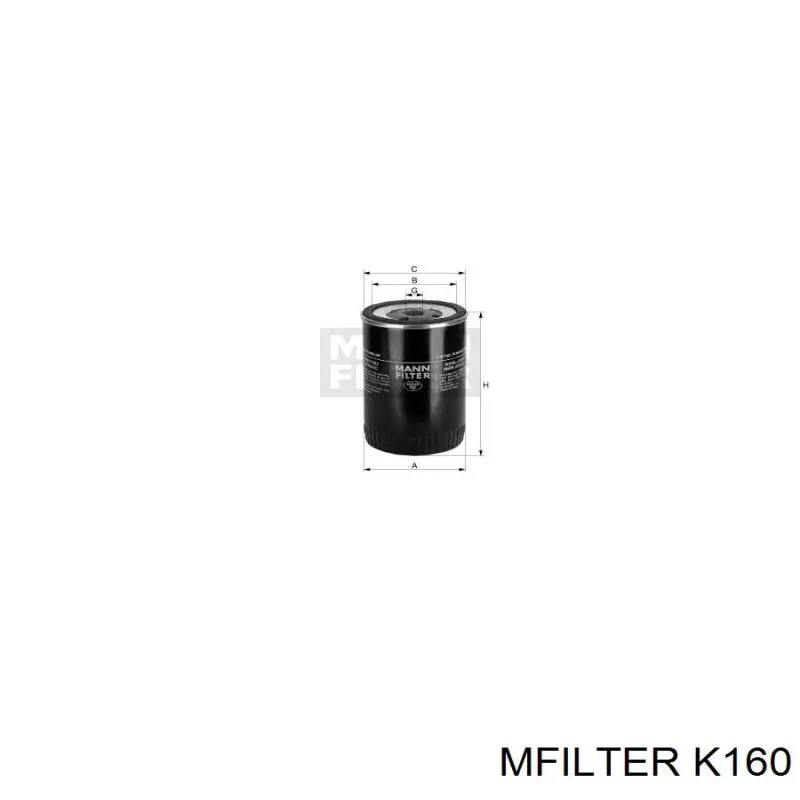 K160 Mfilter фільтр повітряний