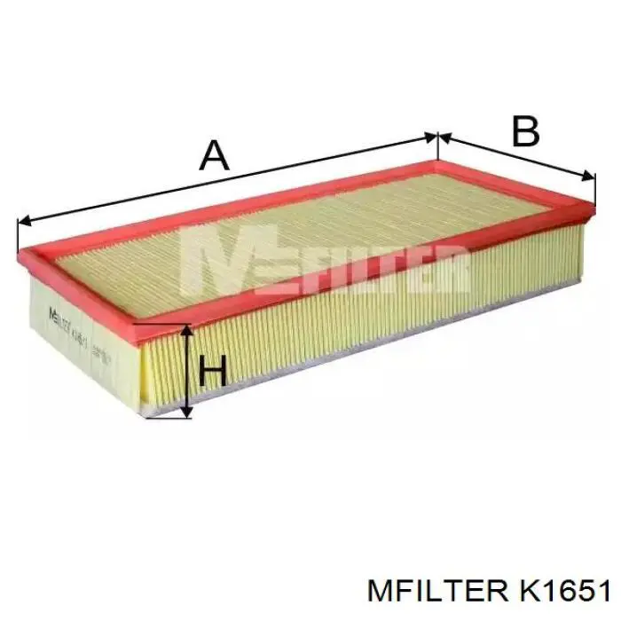 Купити K1651 Mfilter Автомобільний фільтр повітря