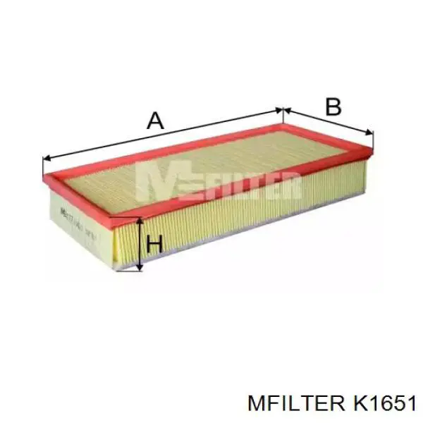 K1651 Mfilter Повітряний фільтр двигуна