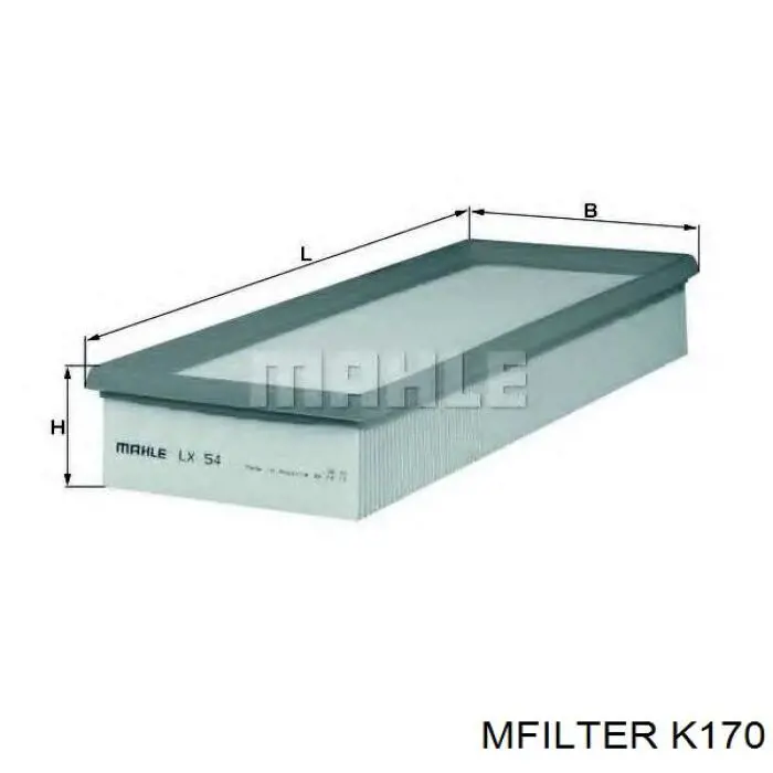 Елемент повітряного фільтра Mfilter K170 ціна, від 5.26 USD
