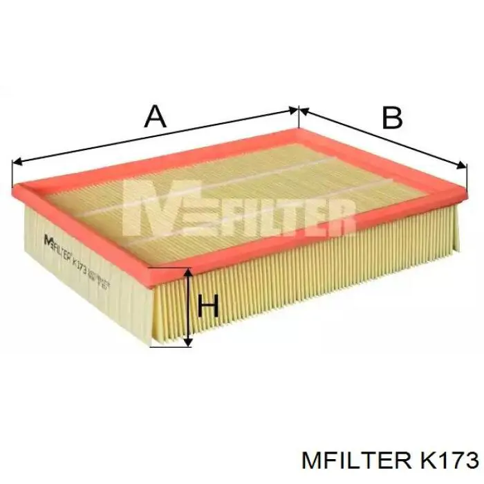 K173 Mfilter Повітряний фільтр двигуна