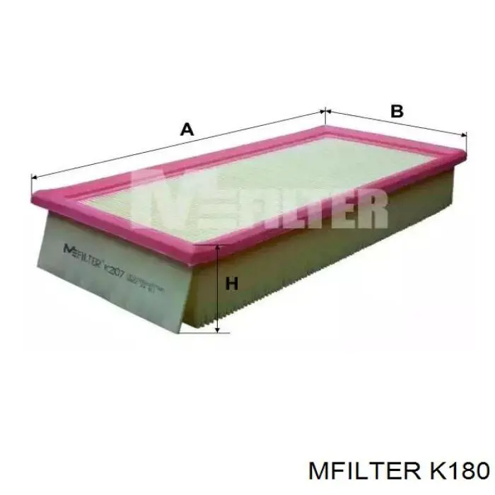 Елемент повітряного фільтра Mfilter K180 ціна, від 6.24 USD