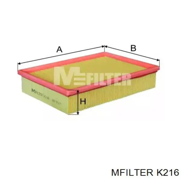 K216 Mfilter фільтр повітряний