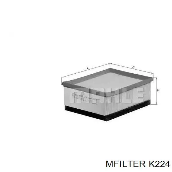 K224 Mfilter Повітряний фільтр двигуна