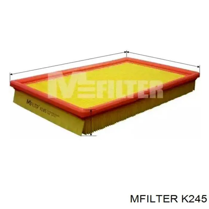 Елемент повітряного фільтра Mfilter K245 ціна, від 4.50 USD