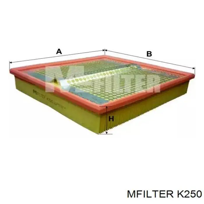 Елемент повітряного фільтра Mfilter K250 ціна, від 7.65 USD