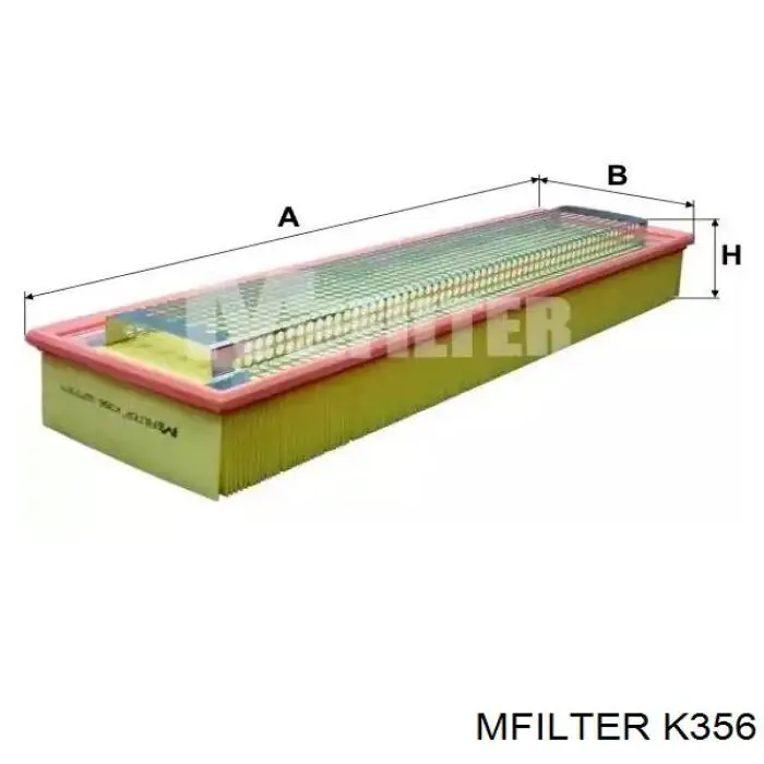 Купити K356 Mfilter Автомобільний фільтр повітря