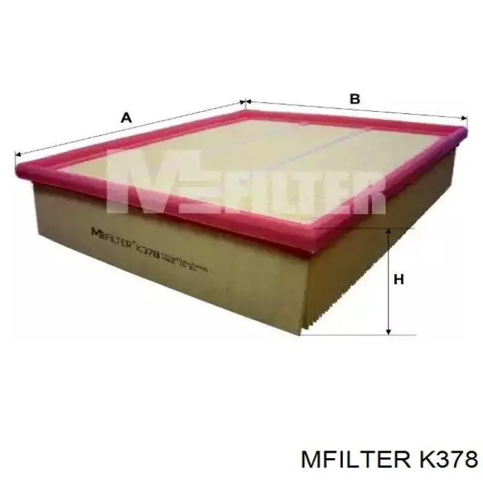 K378 Mfilter Повітряний фільтр двигуна