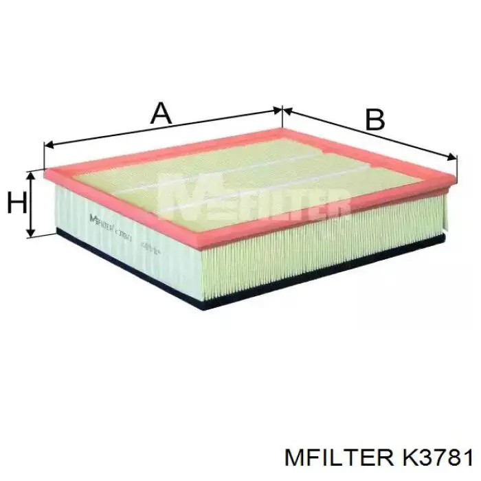 Елемент повітряного фільтра Mfilter K3781 ціна, від 8.03 USD