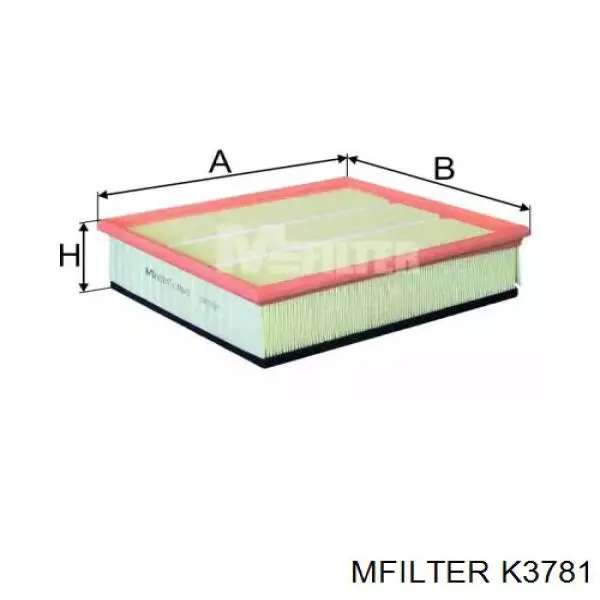 K3781 Mfilter Повітряний фільтр двигуна