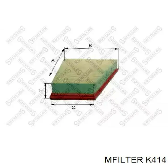 Повітряний фільтр K414 Mfilter