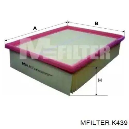 K439 Mfilter Повітряний фільтр двигуна