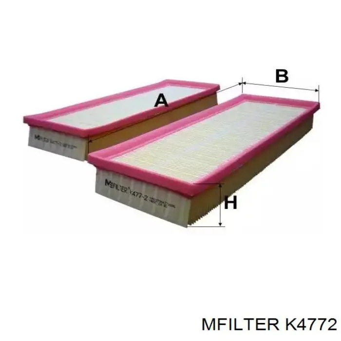 Елемент повітряного фільтра Mfilter K4772 ціна, від 10.32 USD