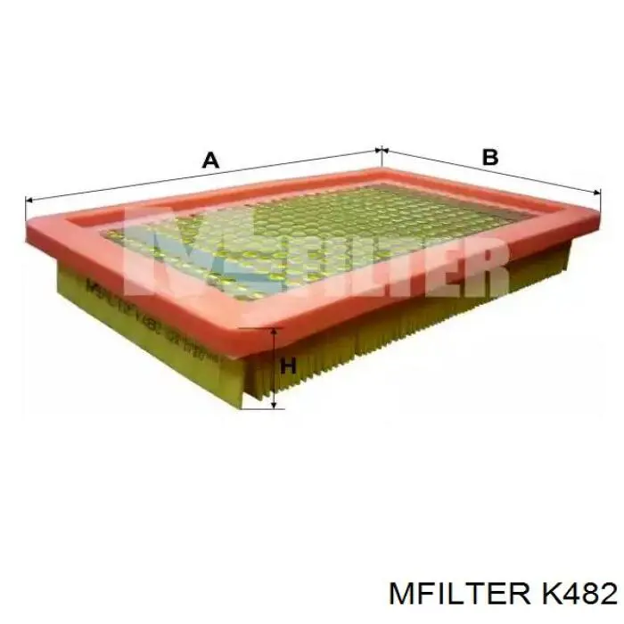 Елемент повітряного фільтра Mfilter K482 ціна, від 4.23 USD