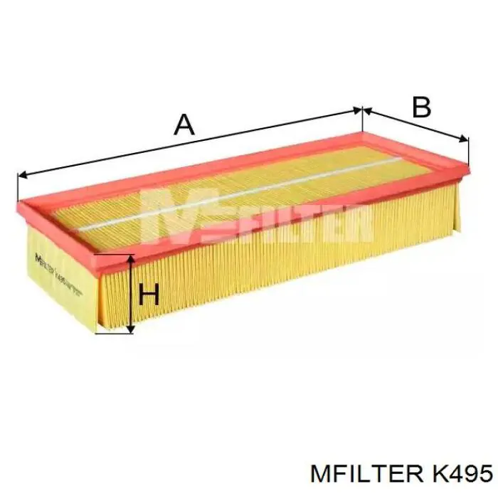 K495 Mfilter Повітряний фільтр двигуна