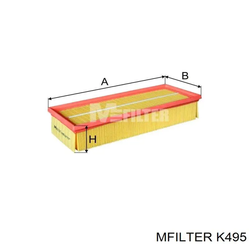 Елемент повітряного фільтра Mfilter K495 ціна, від 6.59 USD